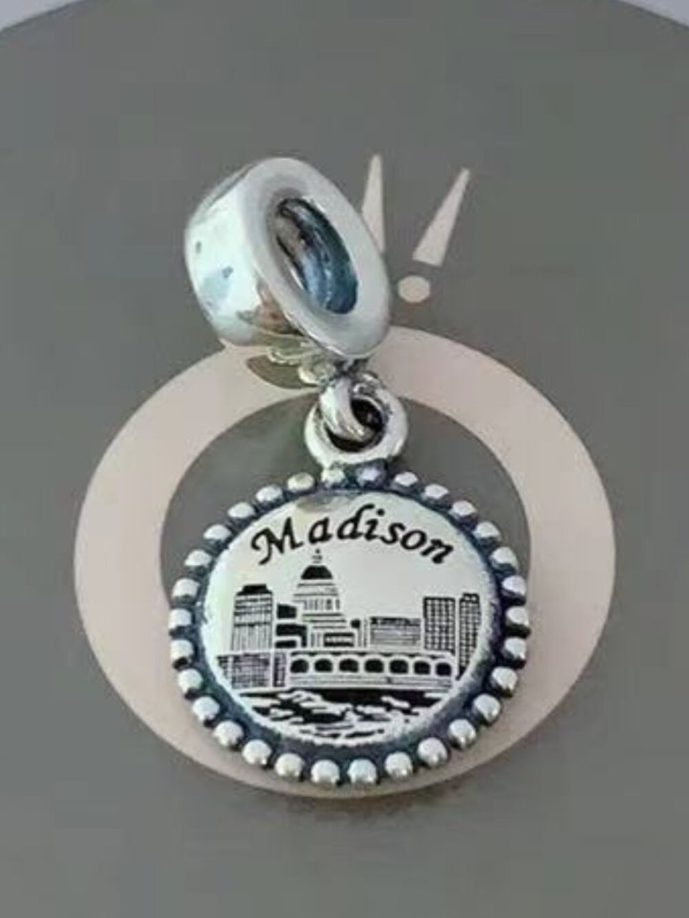 Pandora Madison Charm Skyline Travel Pendant|S925 Sterling Silver Jewelry